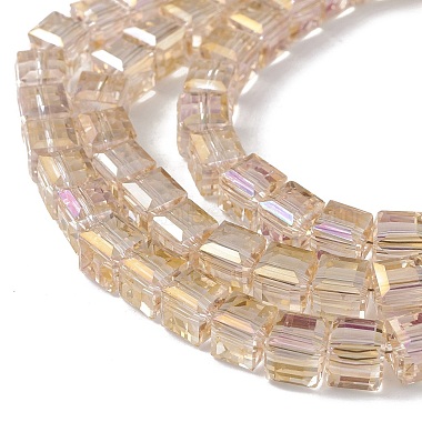 Transparent Electroplate Glass Beads Strands(EGLA-F155-AB01)-3