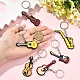 6Pcs 6 Styles Silicone Keychains(KEYC-YW0001-30)-5