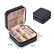 Square PU Leather Jewelry Organizer Zipper Boxes(PW-WG92942-04)-1