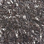 MIYUKI Quarter TILA Beads, Japanese Seed Beads, 2-Hole, (QTL190) Nickel Plated, 5x1.2x1.9mm, Hole: 0.8mm, about 480pcs/bottle, 10g/bottle(SEED-JP0008-QTL190)