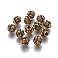 Alloy Beads, Lantern, Antique Golden, 10x8.5mm, Hole: 3mm(PALLOY-I127-09AG)