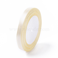 Single Face Satin Ribbon, Polyester Ribbon, Breast Cancer Pink Awareness Ribbon Making Materials, Valentines Day Gifts, Boxes Packages, Beige, 10mm(3/8 inch), about 25yards/roll(22.86m/roll), 10rolls/group, 250yards/group(228.6m/group)(RC10mmY123)