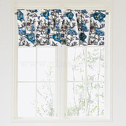 Polyester Curtain Purdah, for Home Wall Drapes Window Decoration, Rectangle, Flower, 460x1320mm(AJEW-WH0506-002)