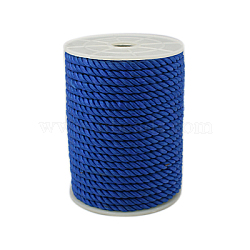 Twisted Nylon Thread, Dark Blue, 5mm, about 18~19yards/roll(16.4m~17.3m/roll)(NWIR-A001-12)