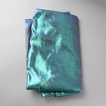Laser Polyester Fabric, for Stage Show Decoration, Teal, 1500mm, 6m/pc