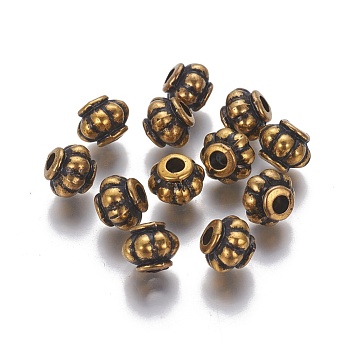 Alloy Beads, Lantern, Antique Golden, 10x8.5mm, Hole: 3mm