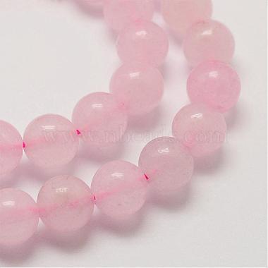 Chapelets de perles en quartz rose naturel(G-P281-02-6mm)-3