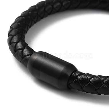 Leather Braided Round Cord Bracelet(BJEW-F460-03EB)-2