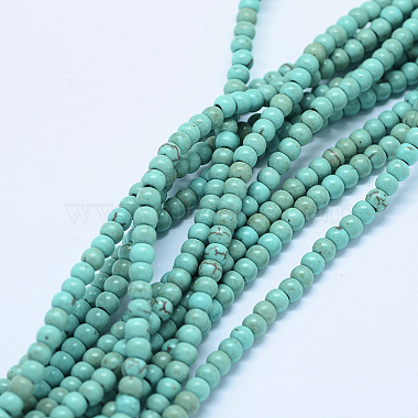 Chapelets de perles en turquoise synthétique(X-TURQ-F007-01B-4mm)-2