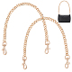 Elite 2Pcs Alloy Curb Chain Bag Strap(FIND-PH0009-35)-1