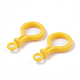 Opaque Solid Color Bulb Shaped Plastic Push Gate Snap Keychain Clasp Findings(KY-T021-01K)-3