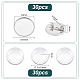 Kit para hacer broches de acero inoxidable con cúpula en blanco 304(DIY-UN0056-09)-3