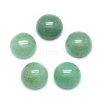 Natural Green Aventurine Cabochons, Half Round, 8x3.5~4mm(X-G-P393-R15-8MM)