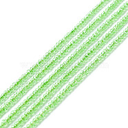 Transparent Glass Beads Strands, Faceted, Round, Medium Spring Green, 2mm, Hole: 0.6mm, about 182~201pcs/strand, 14.57~15.24 inch((37~38.7cm)(GLAA-C019-01A-25)