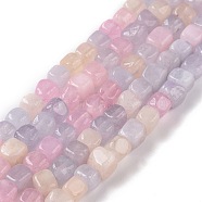 Natural Quartz Beads Strands, Dyed & Heated, Cube, Colorful, 5~7x5~7x5~7mm, Hole: 0.8mm, about 66~71pcs/strand, 14.80~ 15.08 inchi(37.6~38.3cm)(G-C023-09D)