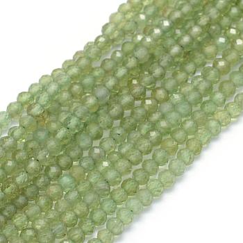 Natural Apatite Beads Strands, Faceted, Round, 3~3.5mm, Hole: 0.5mm, about 137pcs/strand, 15.35 inch(39cm)