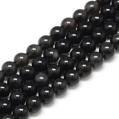 6mm Rooster Obsidian Beads