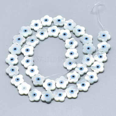 Natural White Shell Mother of Pearl Shell Beads(X-SSHEL-N036-012)-2