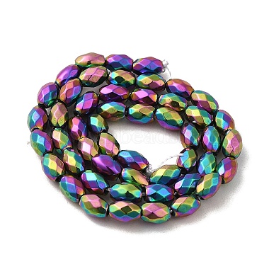 Electroplated Strong Magnetic Synthetic Hematite Beads Strands(G-P518-02G)-2