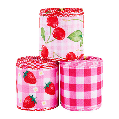 3 Rolls 3 Styles Polyester Ribbon(OCOR-TA0003-52)-2