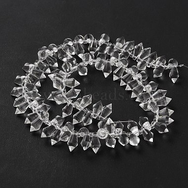 Transparent Glass Beads Strands(GLAA-WH0039-48C)-2