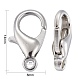 Platinum Plated Alloy Lobster Claw Clasps(X-E105-NF)-4