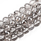 brins de perles de verre de galvanoplastie transparentes(EGLA-TAC0003-04E)-1