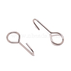 341 Stainless Steel Hooks, Stainless Steel Color, 35x13x11mm, Hole: 10x11.8mm(STAS-WH0027-02)