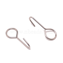 341 Stainless Steel Hooks, Stainless Steel Color, 35x13x11mm, Hole: 10x11.8mm(STAS-WH0027-02)