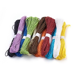 (Holiday Stock-Up Sale)Straw Rope String, for Jewelry Making, 2-Ply, Mixed Color, 1.5mm, 30yard/bundle(OCOR-P009-C)