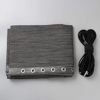 Cloth Folding Chair Replacement Fabric, Camping Chairs Repair Supplies, Rectangle with Rope, Gray, 1590x420x60mm
