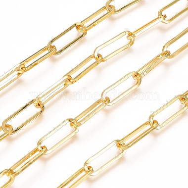Soldered Brass Paperclip Chains(CHC-D025-01G)-2