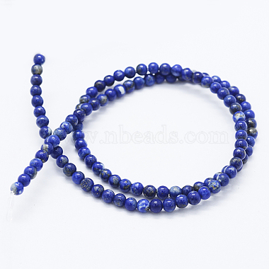 Natural Lapis Lazuli Beads Strands(G-F561-4mm-G)-2