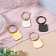 4Pcs 4 Styles Stainless Steel Keychains(KEYC-TA0004-81E)-4