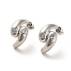 Boucles d'oreilles en laiton plaqué en forme de larme(EJEW-M240-07P)-1