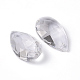 Faceted Teardrop Transparent Glass Pendants(EGLA-R085-03)-2