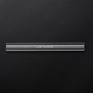 Acrylic Spill Tool, for Zipper Rubberizing, Rectangle, Clear, 19.7x1.88x0.75cm(TOOL-WH0001-32E)