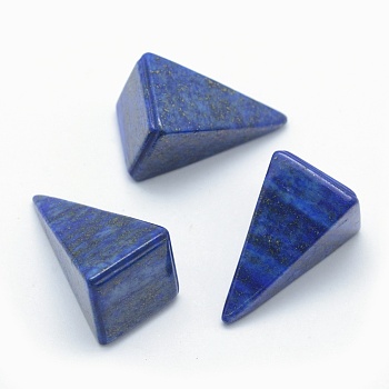 Natural Lapis Lazuli Beads, Cone, Undrilled/No Hole Beads, Dyed, 25x14x14.5mm