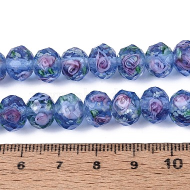 Handmade Luminous Lampwork Beads Strands(LAMP-N037-01D)-5