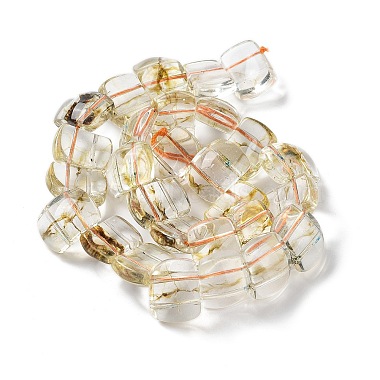 Brins de perles d'imitation de pierres précieuses en verre transparent(GLAA-G105-01E)-3