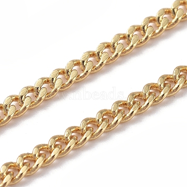 3.28 Feet Brass Curb Chains(X-CHC-G005-05G)-4