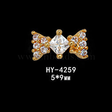 Clear Bowknot Alloy+Other Material