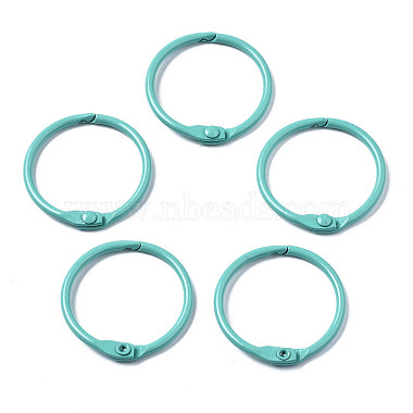 Turquoise Ring Iron Split Key Rings