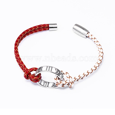 alliage anneau liens bracelets(BJEW-F352-17P-02)-3