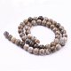 Natural Silver Leaf Jasper Beads Strands(G-G683-01-8mm)-2