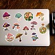 50Pcs Cartoon Mushroom Paper Sticker Label Set(DIY-G066-09)-6