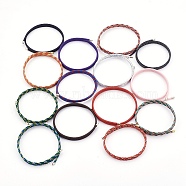 3-Loop Magnetic Cord Wrap Bracelets, Mixed Color, 20.15 inch(51.2cm), 2mm(MAK-E665-14)