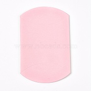 Kraft Paper Wedding Favor Gift Boxes, Pillow, Pearl Pink, 9x10.5x3.5cm(CON-WH0037-B-08)