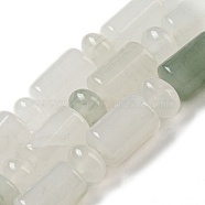 Natural Jade Beads Strands, with Rondelle Beads, Column, 10x6mm, Hole: 0.8mm, about 154pcs/strand, 14.96''(38cm)(G-M420-C01-02)