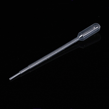 Disposable Plastic Dropper, Transfer Graduated Pipettes, Manicure Tools, Clear, 210mm, Capacity: 5ml, about 100pcs/bag